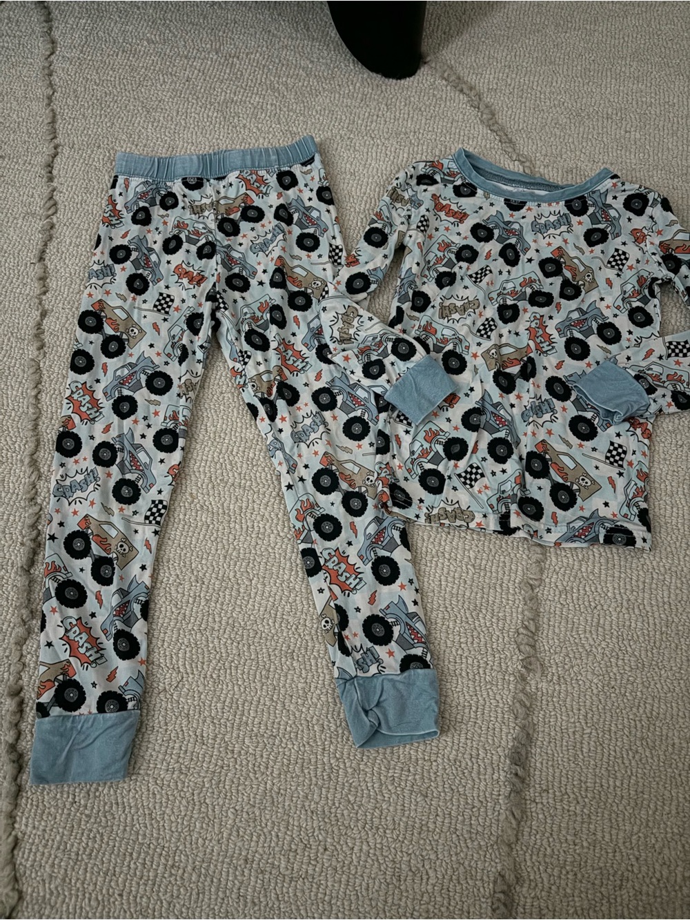 Little One Shop | Monster Truck Pajama Set - EUC